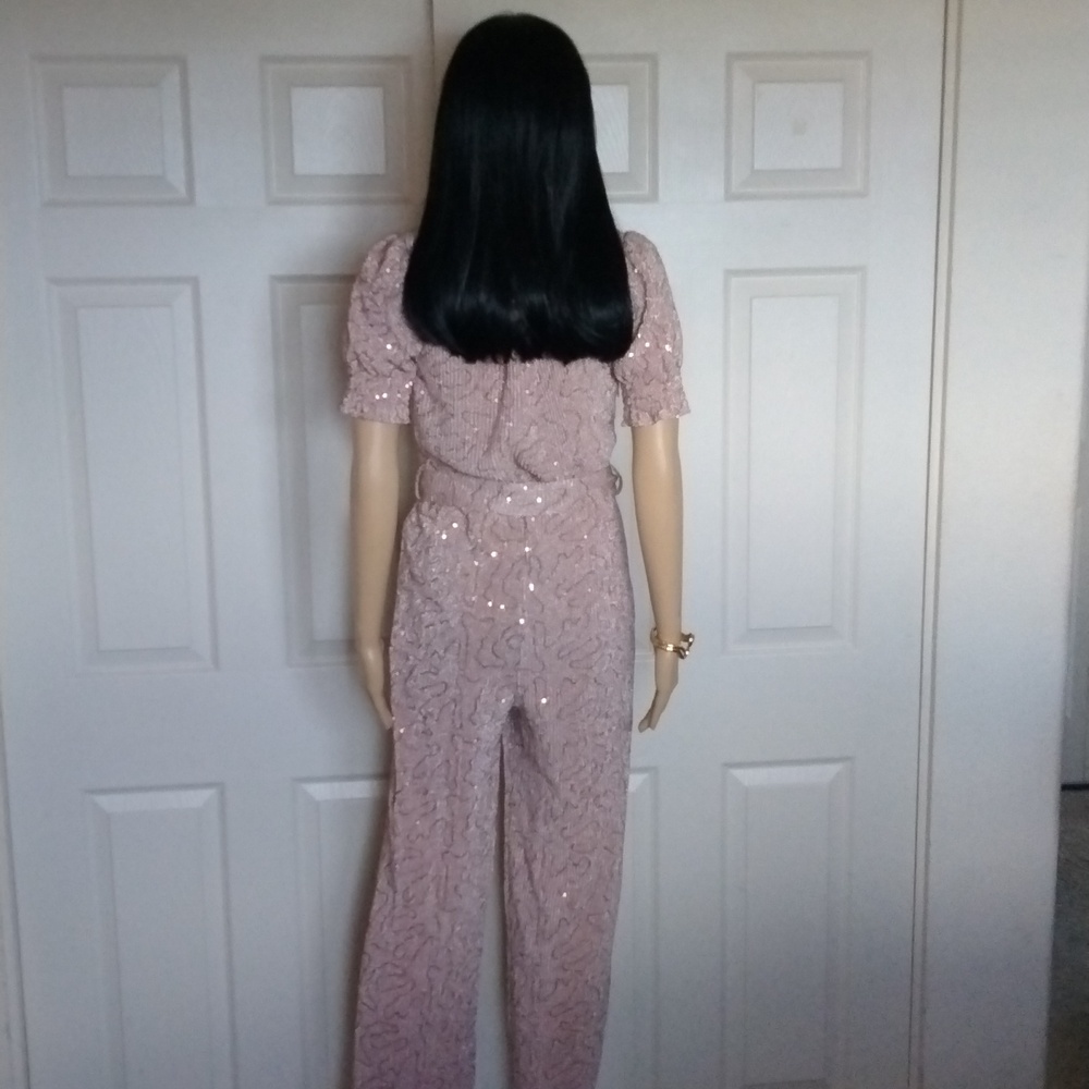 Spring +Mercer Sequined Jumpsuit. - Picture 6 of 9